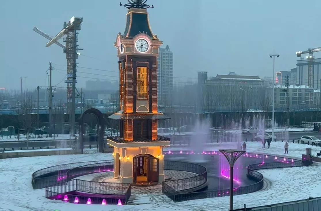 Hexi Fengming Xiangrui Musical Fountain in Quzhou County, Handan City, Hebei Province